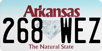 AR license plate 268WEZ