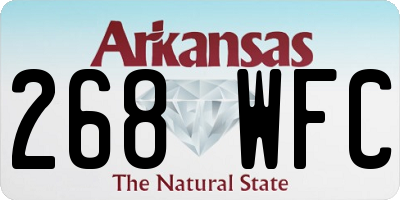 AR license plate 268WFC
