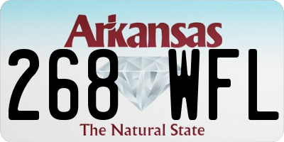 AR license plate 268WFL