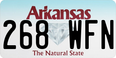 AR license plate 268WFN