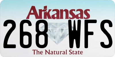 AR license plate 268WFS