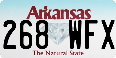 AR license plate 268WFX