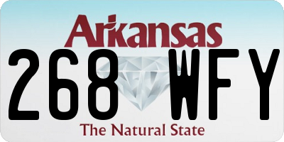 AR license plate 268WFY