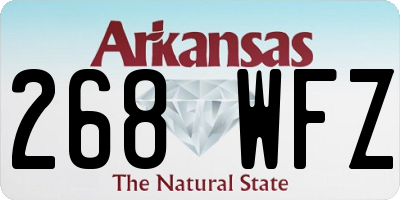 AR license plate 268WFZ