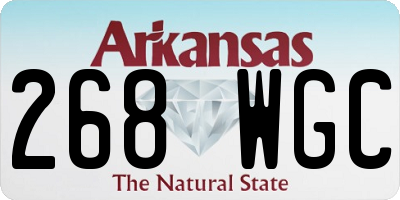 AR license plate 268WGC