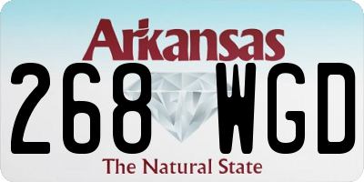 AR license plate 268WGD