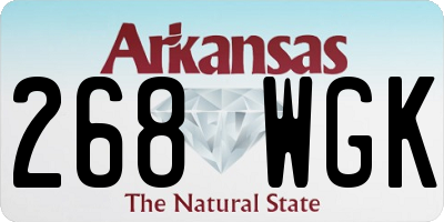 AR license plate 268WGK