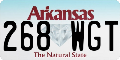 AR license plate 268WGT