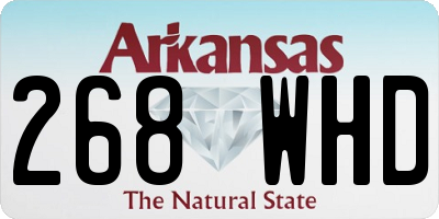 AR license plate 268WHD