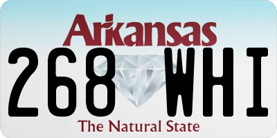 AR license plate 268WHI