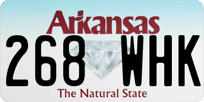 AR license plate 268WHK