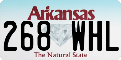 AR license plate 268WHL