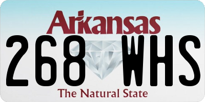 AR license plate 268WHS