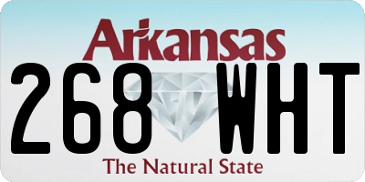 AR license plate 268WHT