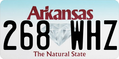 AR license plate 268WHZ