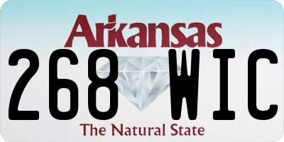 AR license plate 268WIC