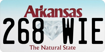 AR license plate 268WIE