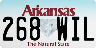 AR license plate 268WIL