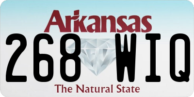 AR license plate 268WIQ