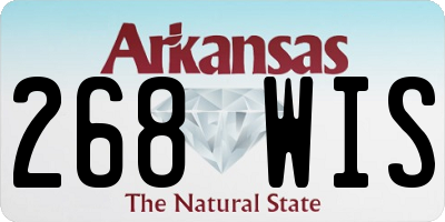 AR license plate 268WIS