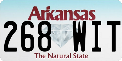 AR license plate 268WIT