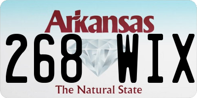 AR license plate 268WIX