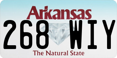 AR license plate 268WIY