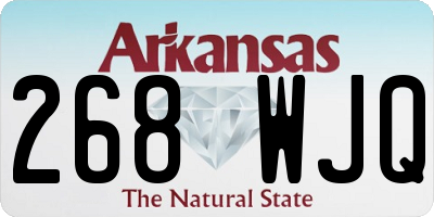 AR license plate 268WJQ