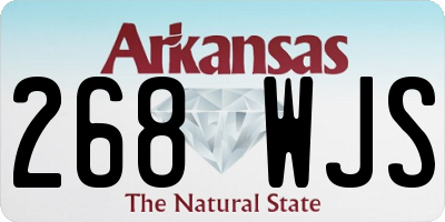 AR license plate 268WJS