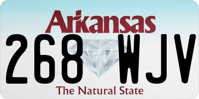 AR license plate 268WJV
