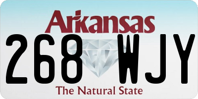 AR license plate 268WJY