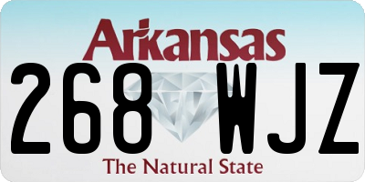 AR license plate 268WJZ
