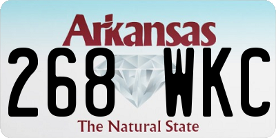 AR license plate 268WKC