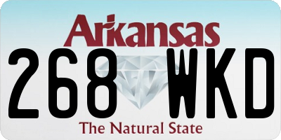 AR license plate 268WKD