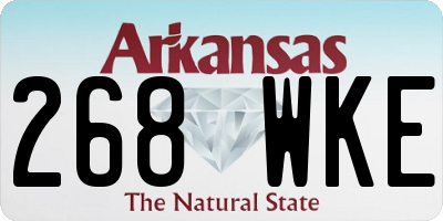 AR license plate 268WKE