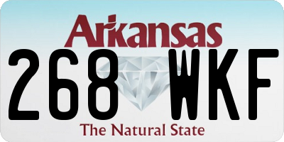 AR license plate 268WKF