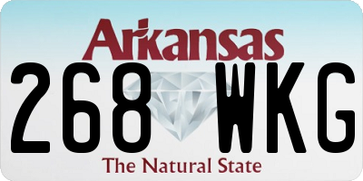 AR license plate 268WKG