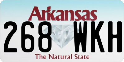 AR license plate 268WKH