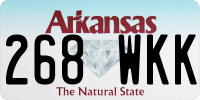 AR license plate 268WKK