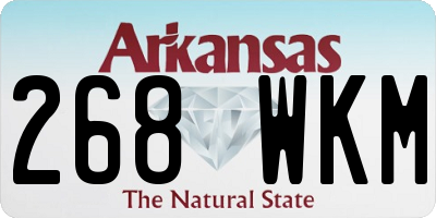 AR license plate 268WKM