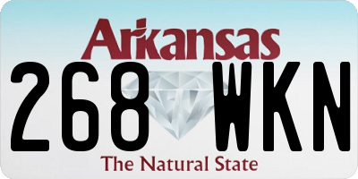 AR license plate 268WKN