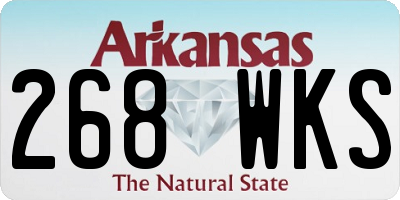 AR license plate 268WKS