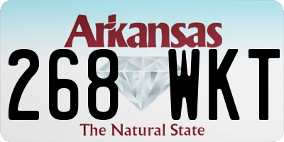 AR license plate 268WKT