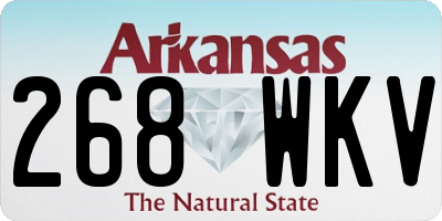 AR license plate 268WKV