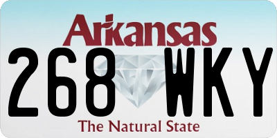 AR license plate 268WKY