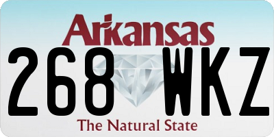 AR license plate 268WKZ