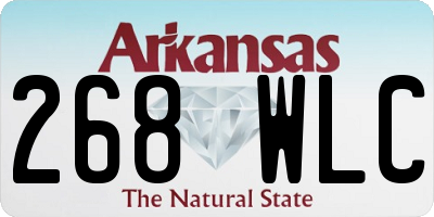 AR license plate 268WLC