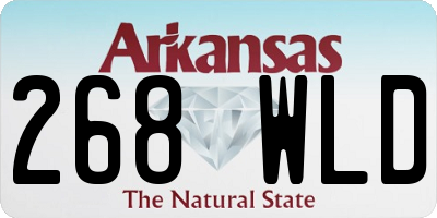 AR license plate 268WLD