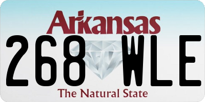 AR license plate 268WLE