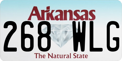AR license plate 268WLG
